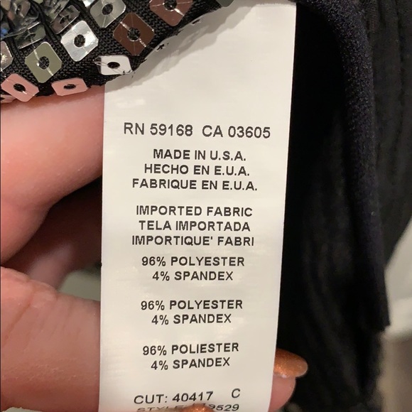 Silver sequined party dress NWT! - Picture 3 of 7